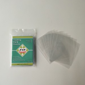 Manchons souples pour cartes à collectionner, poly, transparent, 2 mil