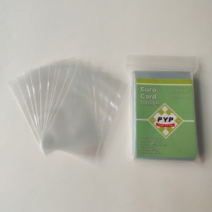 Crystal Clear Standard Euro Size Card Sleeve 59x92mm Jeu de cartes