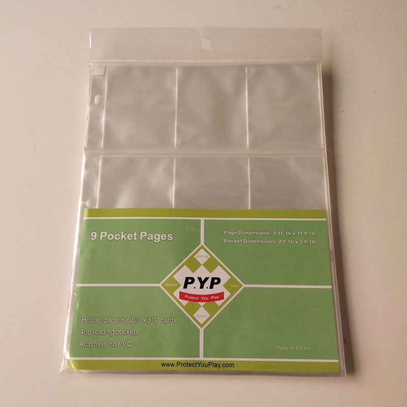 Protège-cartes de jeu avec 9 poches en poly